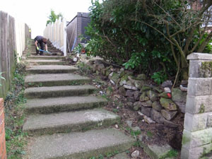 Old fencing panel before installation.